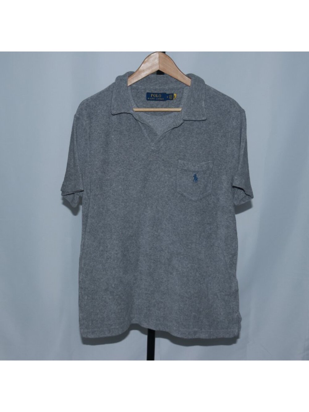 Polo Ralph Lauren Mens Shirt Grey Embroidered Size M